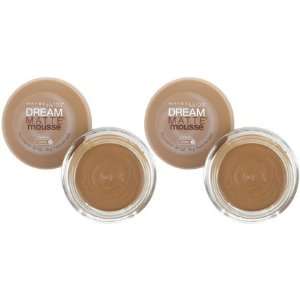 Maybelline Dream Matte Mousse Foundation, Caramel, 2 ct (Quantity of 3 
