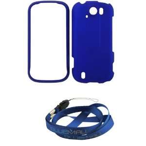 com GTMax Hard Rubberized Snap On Protective Cover Case (Blue) + Neck 