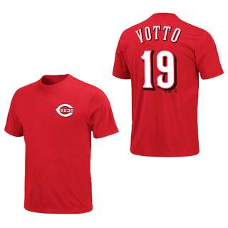 Joey Votto Cincinnati Reds MLB Player Name & Number Tee Mens Sizing 