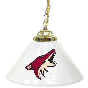  NHL Phoenix Coyotes 14 Inch Single Shade Bar Lamp: Kitchen 