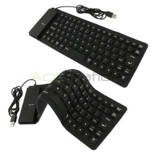 Slim USB Washable Foldable Keyboard For PC Computer  