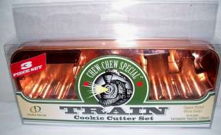 CHEW CHEW SPECIAL 3 Piece TRAIN Cookie Cutter Set NEW  