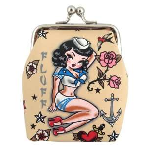   Pinup Navy Sailor Girl Mini coin wallet   Suzy Sailor 