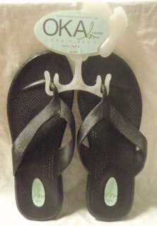OKA b Okabashi Suzanne Faux Stone Flip flop Sandals  