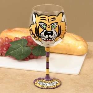   Hand Painted 16oz. Wine Glass (Set of 2) 
