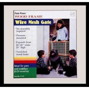  Wood Coated Wire Gate 26   42 (Catalog Category: Dog 