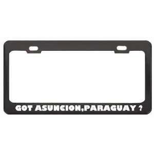 Got Asuncion,Paraguay ? Location Country Black Metal License Plate 