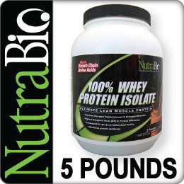 WHEY PROTEIN ISOLATE  BANANA 5 LBS  FAT & LACTOSE FREE  