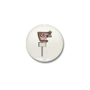  Drive In Vintage Mini Button by CafePress: Patio, Lawn 