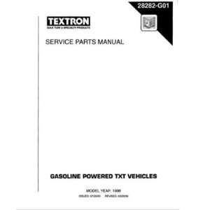  EZGO 28282G01 1996 TXT Gas Parts Manual Patio, Lawn 