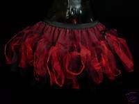 Plus Size 16 Black/Red Saloon Girl Burlesque Tutu UK  