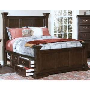   King Storage Poster Bed in Sable Finish 00 007 210