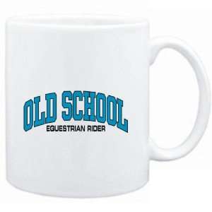    Mug White  OLD SCHOOL Equestrian Rider  Sports