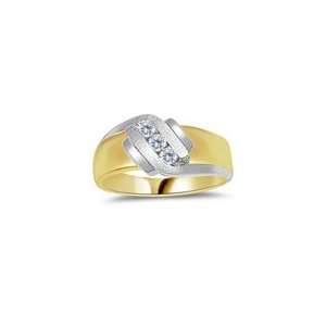  0.24 CT TWO TONE CHANNEL SET MENS RING 5.0 Jewelry