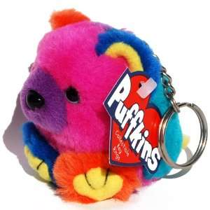  Cosmo the Teddy Bear   Puffkins Bean Bag Key Ring Plush 