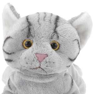  FAO Schwarz 12 inch Cosmo the Cat   Grey: Toys & Games