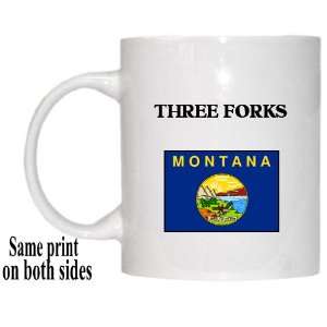    US State Flag   THREE FORKS, Montana (MT) Mug 