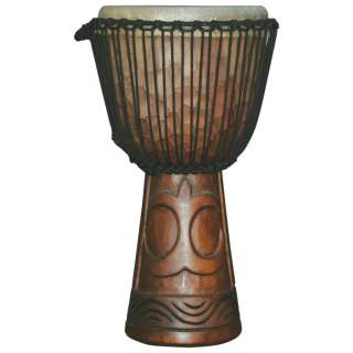 Pro Matahari Carved Djembe Drum 24x12, FREE BAG  