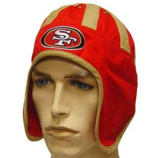 NFL SAN FRANCISCO 49ERS SF RED GOLD HELMET HEAD HAT CAP  