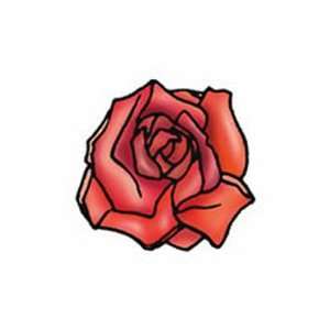  Single Rose Temporary Tattoo 2x2: Beauty