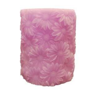  Purple Daisies Flameless Candle with Timer by Enjoy