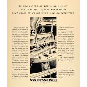  1930 Ad San Francisco Californian Economy Production 