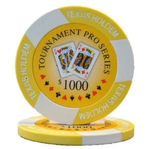  (25)11.5 Gram Tournament Pro Poker Chip: $1000: Sports 