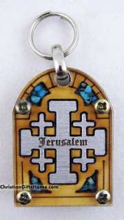 JERUSALEM CROSS PENDANT Made in HOLY LAND Israel Gift  
