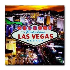 Las Vegas Strip South Vegas Tile Coaster by   