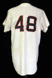 1970 Houston Astros #48 Game Used White Home Flannel  
