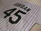 Michael Jordan #45 Chicago White Sox Home Pinstrip Throwback Jersey XL