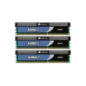CORSAIR XMS 12GB KIT 3X4GB 1600MHZ DDR3 CL9 FOR INTEL TRIPLE CHANNEL 