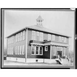    Exterior of high school, Albemarle County, VA 1912