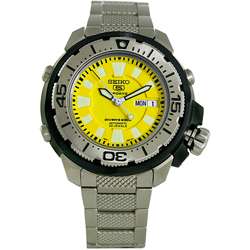 Seiko 5 Sports Divers Yellow Watch  
