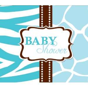  Blue Safari Baby Shower Party Invitations Health 