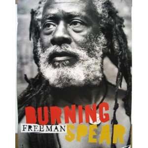  Burning Spear Free Man Original CD Promo Poster