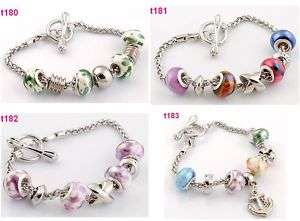 European style special clasp charm bracelet t180 183  