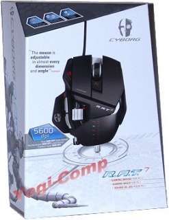 Cyborg R.A.T. 7 Laser Gaming Mouse for PC RAT 7 NEW  