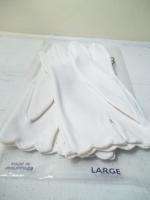 LOT OF 3 VINTAGE WHITE LADIES DRESS GLOVES 6.5 DAWNELLE  
