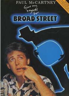 Paul McCartney Give My Regards to Broad Street Song Book 1984  