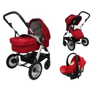  Twingo Classic 3 in 1 Full Travel System   Red Baby