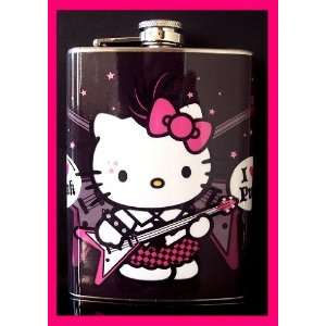   : Hello Kitty Pink Hip Flask Stainless Steel 8oz FH8: Everything Else