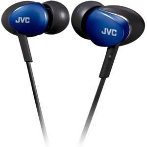  JVC HAFX67 Earphone. IN EAR AIR CUSHION DESIGN   BLUE 