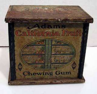 Vintage Adams California Fruit Chewing Gum Tin  6  