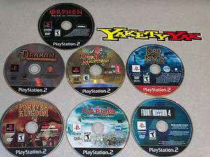 PS2 RPG 7 Game Drakan, Duel Masters, Forever Kingdom, Front Mission 