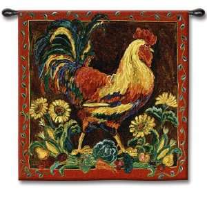  Rooster Rustic Tapestry Wall Hanging