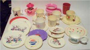 Lot Old Childrens Toy Dishes Warner 1995 Minnie Pepsi  