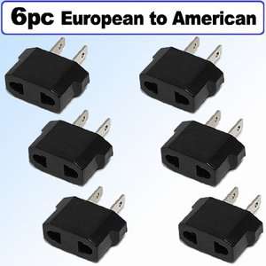   European to American Outlet   6 Pack EUROPE ASIA to USA FLAT  