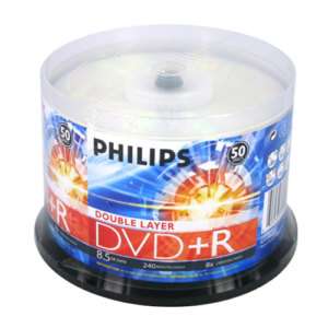 100 PHILIPS 8X DVD+R DL Dual Double Layer 8.5GB Disc  