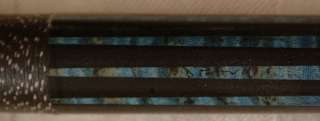 Dale Perry DP Pool Cue 1/1   Stained Maple Dark Blue / 20 Points 